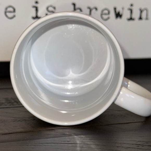 TOMMY JOHN underwear co. BALLSY white/green ceramic coffee tea mug cup drinkware - Picture 4 of 7